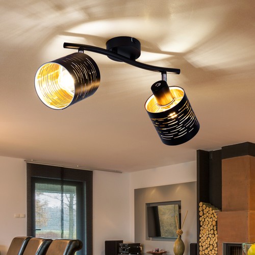 Lampada da soffto Herford, lampada da camera a 2 luci in | FindTheDeal