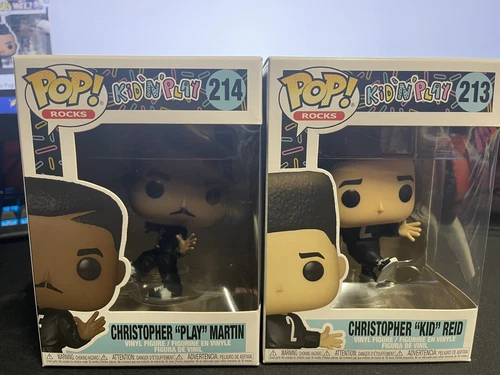 Funko Pop Rocks Kid 'n' Play Christopher Play Martin #214 & Kid Reid #213 Set