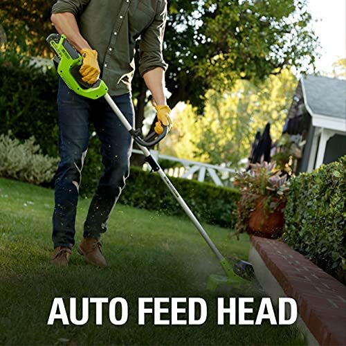 Greenworks 40V 12" Cordless String Trimmer, 2.0Ah Battery and Charger Included - Picture 4 of 13