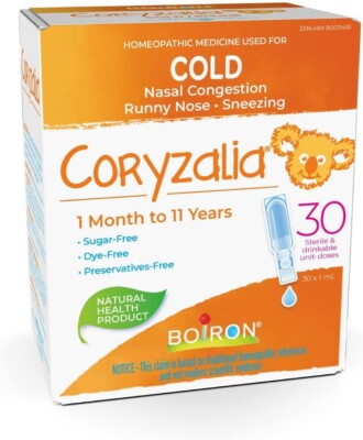 Boiron Coryzalia Baby Cold Relief Drops Nasal Congestion 30 Doses (Pack of 1)