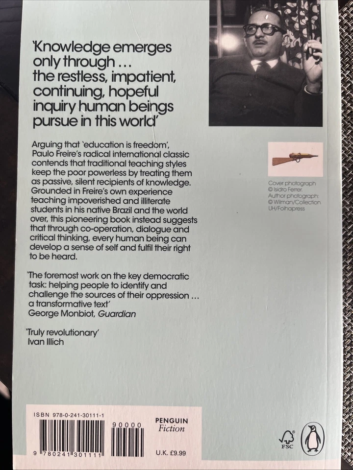 Pedagogy Of The Oppressed By Paulo Freire Excellent Condition - Image 2 of 4