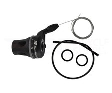 New 3-speed Sun Race Left Twist Shifter Tsm-63 Sun Race In Black