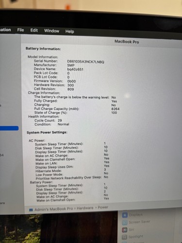 macbook pro 16 inch 2019 2.3Ghz 8-Core Intel Core i9 - Afbeelding 3 van 6