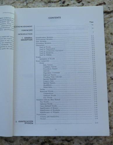 Vintage SPECTRA 70 RCA All Systems COBOL Reference Manual Dated 1969 - Picture 5 of 16