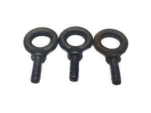 USED UNBRANDED LOT of 3 1-3/8” ID 1-13/16” Shank 5/8-11 Thread Eye Bolts