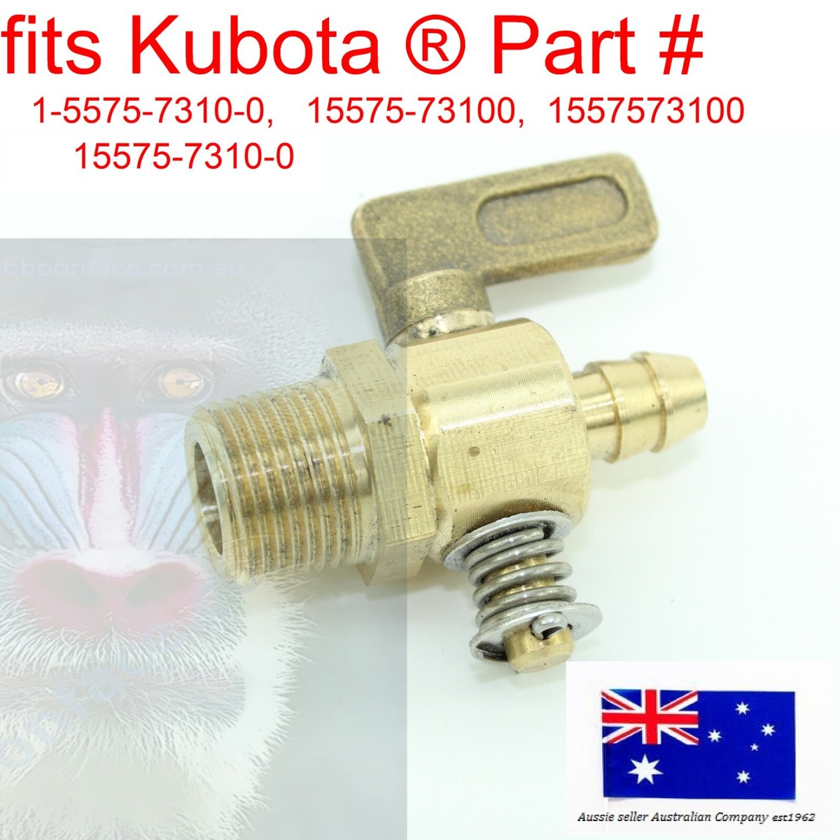 for Kubota Crankcase Drain Cock Valve Tap 1-5575-7310-0, 15575