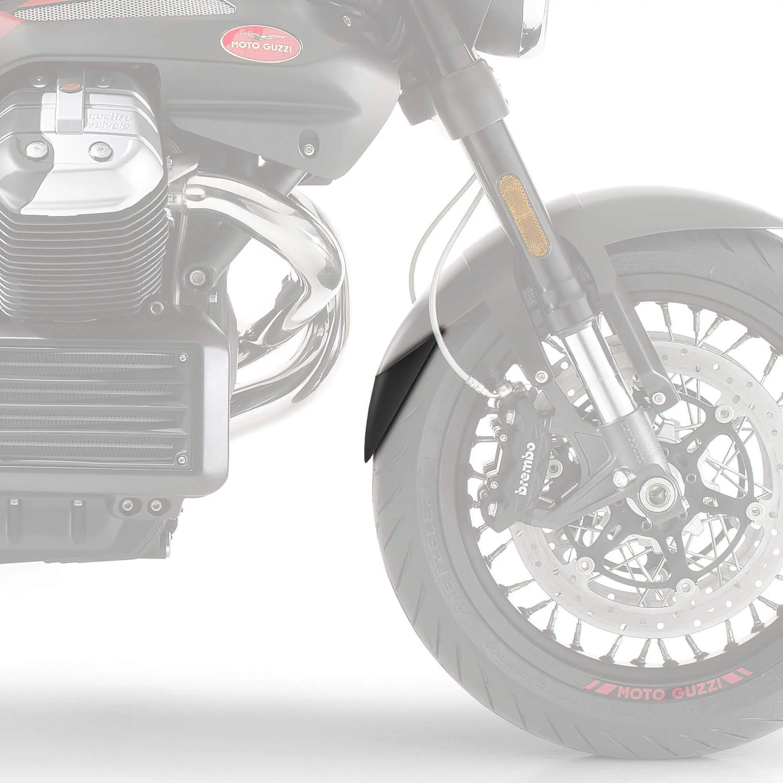 Pyramid Extenda Fenda | Matte Black | Moto Guzzi Griso V 1200 2008>2015