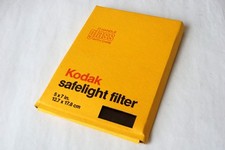 Kodak Safelight Filter 5" x 7" Glass -NEW VINTAGE STOCK