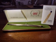 Cross Oro Penna Roller Gold 12kt Made in Ireland 1/20 colore Blu 1970 Originale 