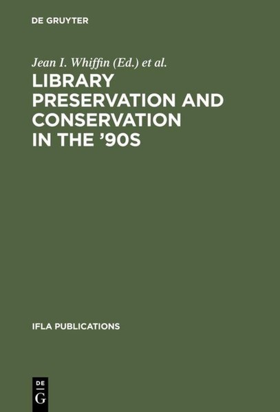 Library Preservation And Conservation In The '90S John Havermans-image