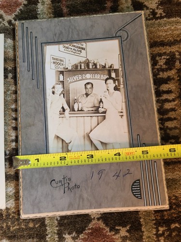 Lot 2 Vintage 1940er Fotografien Marine & Silber Dollar Barren lustiges Souvenir 1942 - Bild 17 von 20
