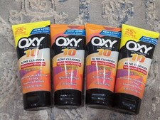 Lot Of 4 OXY 10 Maximum Strength Acne Cleanser 10 BP Face Wash RARE