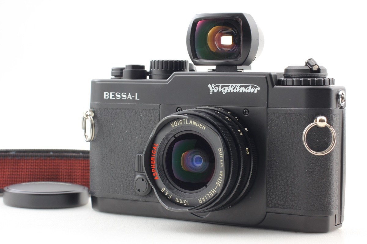 ★Voigtländer BESSA-L SUPER WIDE-HELIAR MINT] Voigtlander Bessa L Black + Super Wide Heliar 15mm f