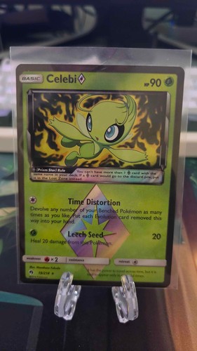 Pokemon Celebi Prism Star ◇ 19/214 Lost Thunder Holo Rare NM 2018