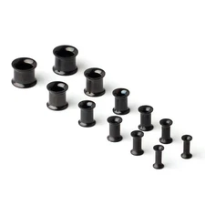 12pcs Surgical Steel Screw Tunnel Gauge Ear Expander Stretching Kit Plugs Pie...