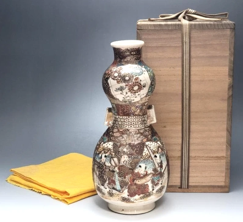 陶瓷多色老式原版古董日本花瓶| eBay