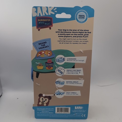 Bark Hide & Seek Treats Beg & Hairys Ice Cream Toys Squeaks For XS-S Dogs - Picture 6 of 9