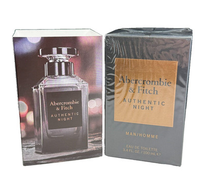 Abercrombie & Fitch Authentic Night Man/Homme Eau De Toilette 3.4 oz NIB