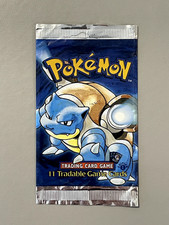 LEER Pokemon 1. Edition Shadowless Blastoise Art Base Booster Pack