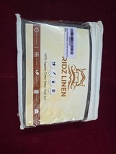 Ridz Linen Twin Fitted Sheet 100 Egyptian Cotton Sateen Soft Dark Grey