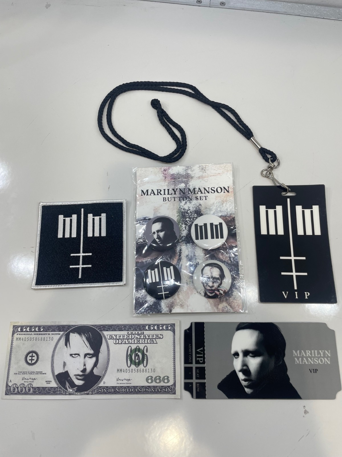 Marilyn Manson VIP backstage Merch.  "Twins of evil" tour