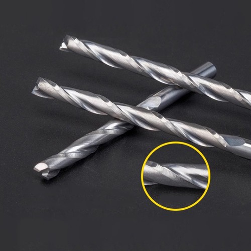 2 Flute Solid Carbide Spiral CNC Router Bits End Mill for Wood Cutter 4mm Shank - Picture 10 of 20