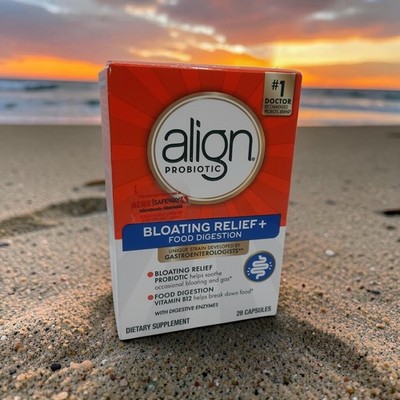Align Probiotic Bloating and Gas Relief and Food Digestion 28ct E: 8/26+ Sealed