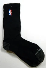 1-Pair NBA Team Issued Black Socks Crew Large New