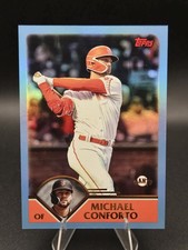 2023 Topps Archives - 2003 Topps Michael Conforto #220 Blue Foil /25