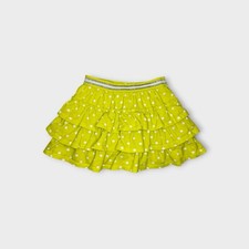 Mini Boden Polkadot Yellow Tiered Skirt