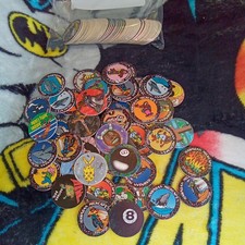 '90s pogs, milk caps, random 100 lot
