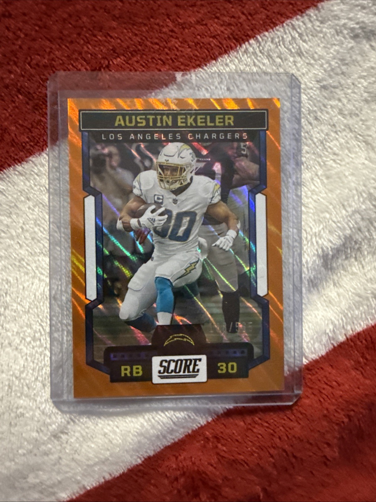 2023 Score Austin Ekeler #144 Lava /565 Los Angeles Chargers