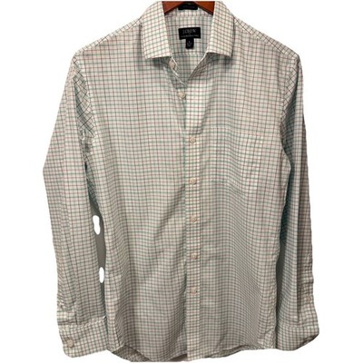 J. Crew Factory Shirt Men's Small Thompson Flex Wrinkle Free  Button-Up Shirt