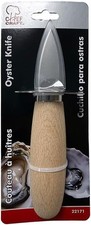 Chef Craft Stainless Steel Blade Oyster Knife with Wooden Handle
