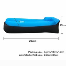 DE Air Lounger To Go Liegesack Sitzsack Luft Sofa Lounge Couch Sessel aufblasbar