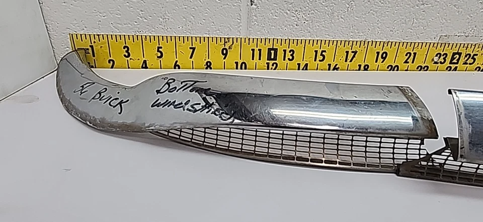 Usado OEM GM 3 Peças Capuz Ventilação Guarnição Conjunto 1954-56 Buick Roadmaster/Super (Bin78) - Imagem 3 de 4