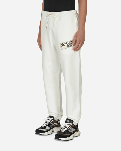 MONCLER GENIUS 1952 SWEATPANTS WHITE/ RED, OVERSIZED, Size: L