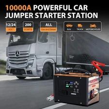 10000A 24V Truck Jump Starter 155Wh Portable Heavy Duty Battery Booster Jumper
