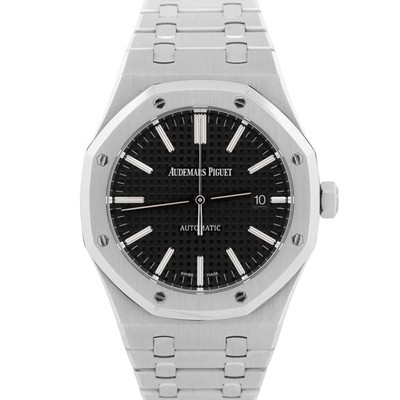 Audemars Piguet Royal Oak BLACK 41mm Stainless Watch 15400ST.OO.1220ST.01 BOX