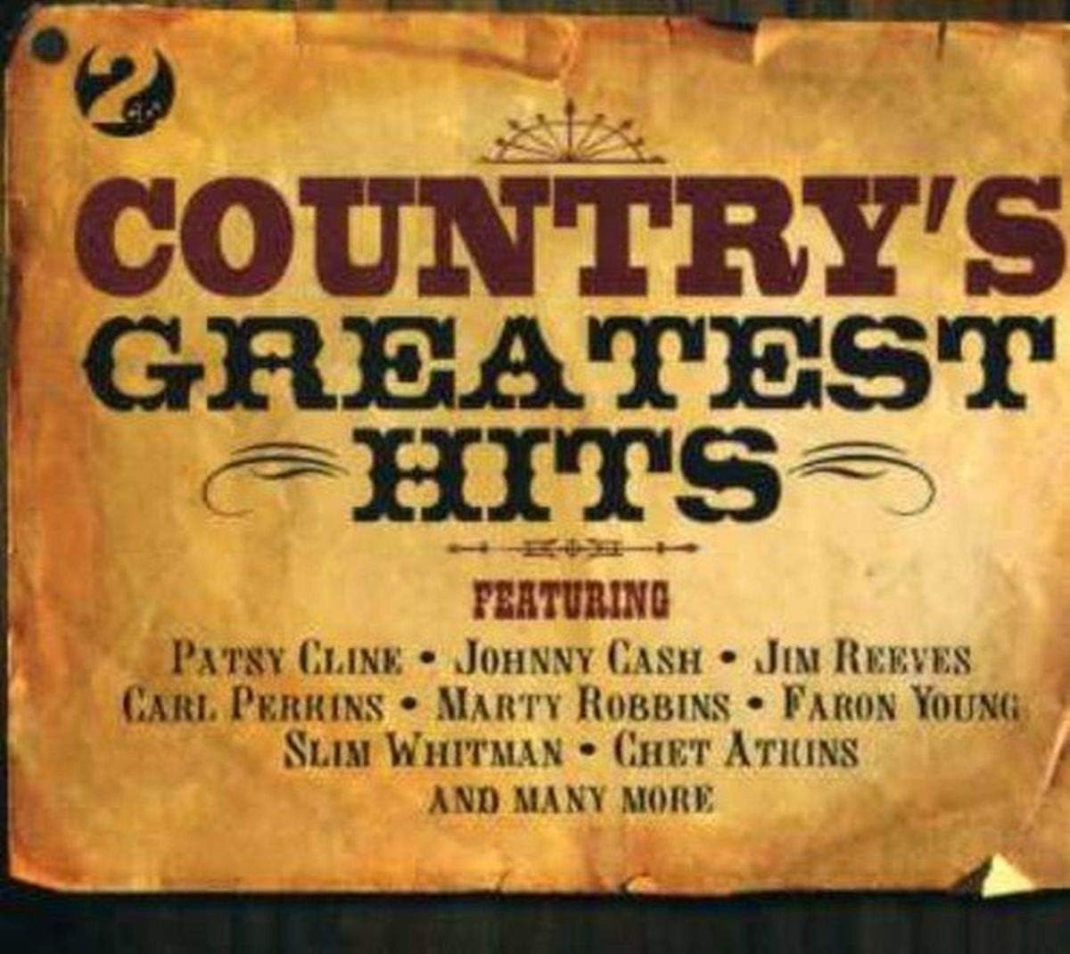 Country's Greatest Hits 2-CD NEW SEALED 2007 Jim Reeves/Johnny Cash/Tex Ritter+