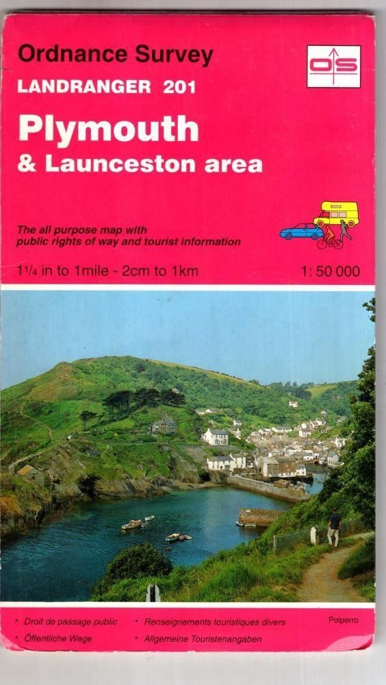 Plymouth & Launceston area (Landranger 201) : Ordnance Survey