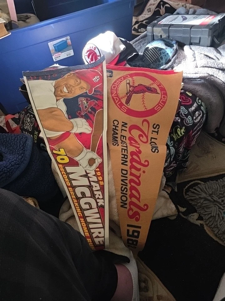 BANDERÍN DE FIELTRO SUAVE MARK MCGWIRE ST LOUIS CARDINALS BÉISBOL 12X30 Foto 2 de 3