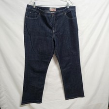 Faded Glory Classic Women Blue Denim Ankle Pants Size 18