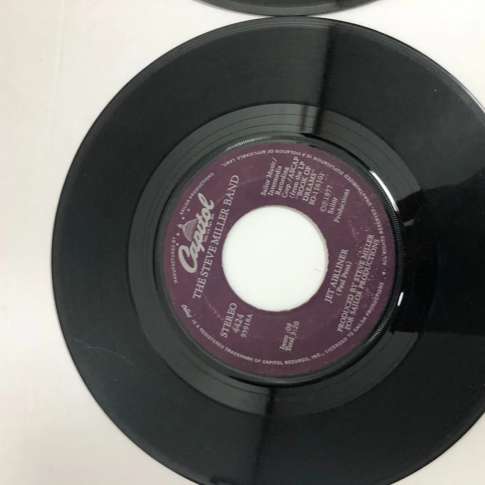 VTG Pop Rock 45 RPM 7" Vinyl Record Singles ABBA Rod Stewart Steve Miller - Image 3 of 4