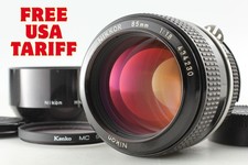  N MINT w/Hood Nikon Ai Nikkor 85mm f/1.8 MF Portrait Lens For F2 F3 From JAPAN