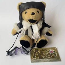 Dead Bear ACE Pilot Vintage Plush Toy with Tag