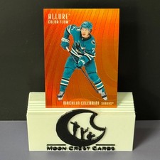 Macklin Celebrini (Color Flow | Red-Orange) -- 2025-26 Upper Deck Allure #CF-28