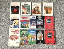 Lot Of 14 Vintage Atari 2600 Game Manuals  Catalogs Instruction 1977-1982 Game