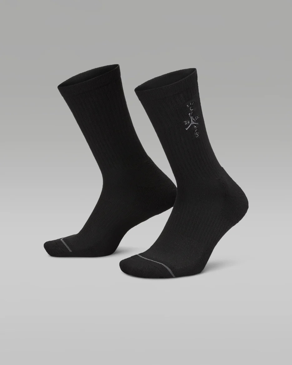 Jordan x Travis Scott Cactus Jack Crew Socks 'Black' - Size