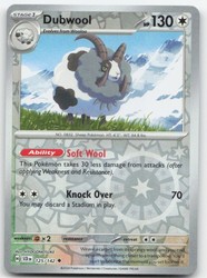 Dubwool 125/142 Stellar Crown Reverse Holo Uncommon